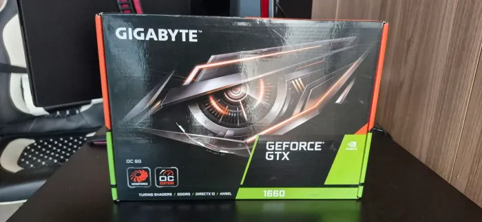 Gtx1660 6Gb 192 bit OC Gigabyte na caixa NF