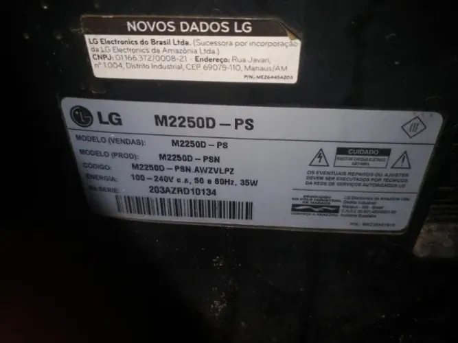 TV COMPLETA COM TELA QUEIMADA M2250D LG