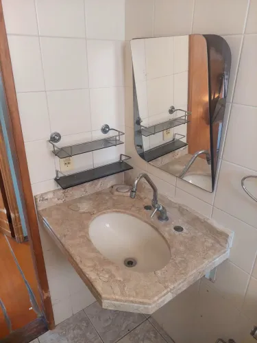 Pia Mármore Travertino Completa | 1,00 m X 0,60 