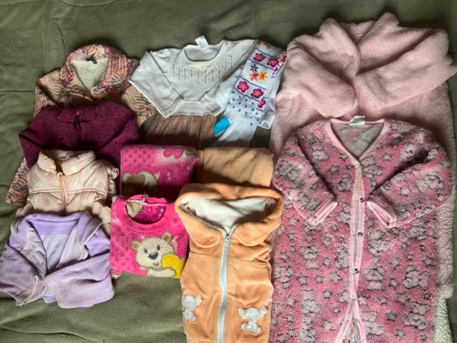 LOTE DE ROUPAS DE INVERNO PARA MENINA 1 ANO