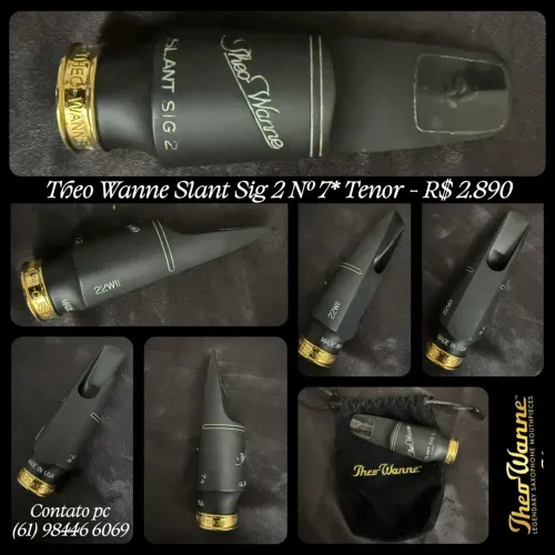 Boquilha para Sax Tenor Theo Wanne Slant Sig 2 Nº 7* ORIGINAL/ZERADA