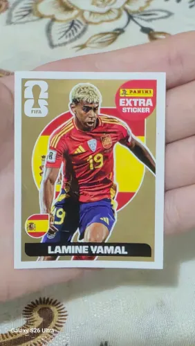Lamine Yamal Gold extra Sticker  - uma das mais procuradas