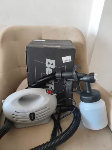 Kit pistola de pintura profissional 600w pulverizadora com compressor