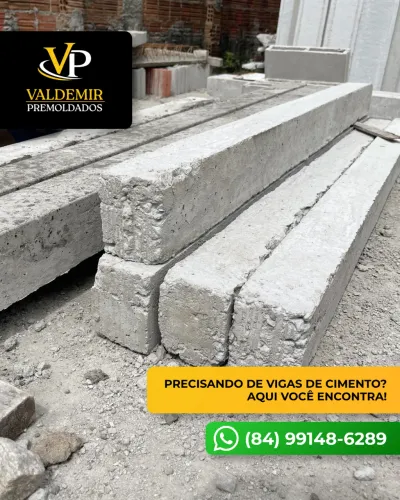 Vigas de concreto para construção