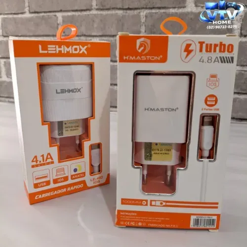Carregador Para Iphone Lightning Completo + Entrega Grátis