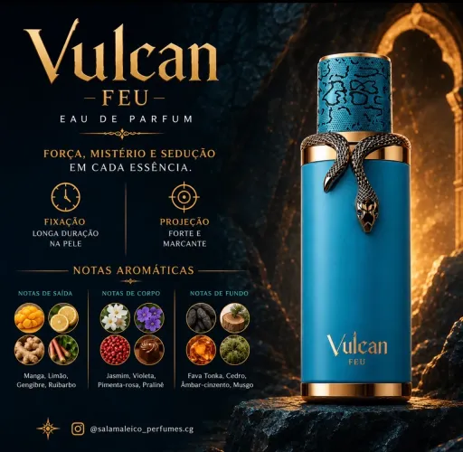 Perfume Árabe French Avenue Vulcan Feu Eau De Parfum 100ml