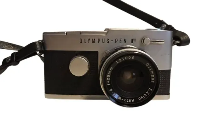 Câmera Olympus Pen Ft Half-frame + Lente Zuiko + Estojo