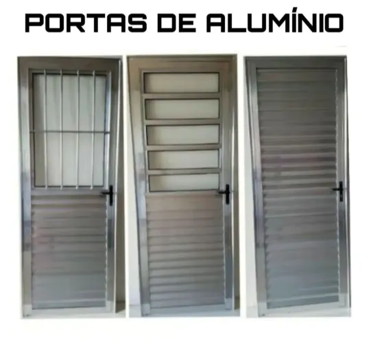 Porta Alumínio Postigo Basculante Veneziana (Nova)