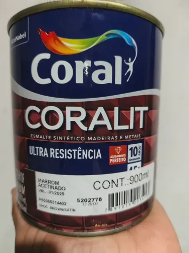 Tinta marrom coralit