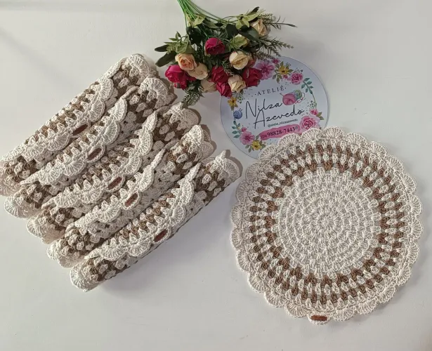 Souplat de Crochê 6 Peças