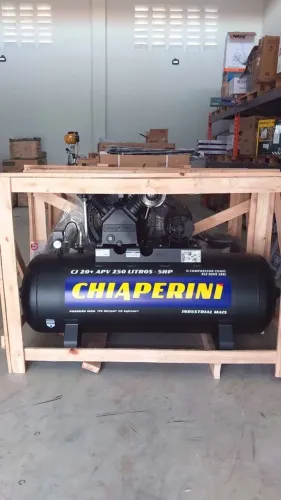 Compressor de Ar 20 Pés 250 Litros Trifásico Alta Pressão Industrial 20+APV 20/250L - CHIA