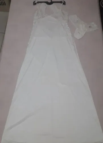 Camisola magnólia longa com renda sensual linha noite núpcias lua de mel - 42