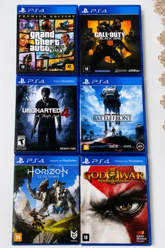 6 Jogos Originais PS4 - Excelente Estado