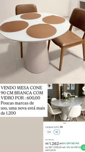 Mesa cone 90 cm