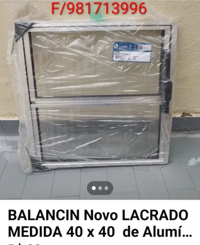 Balancin 40 x 40 de Alumínio Novo Lacrado