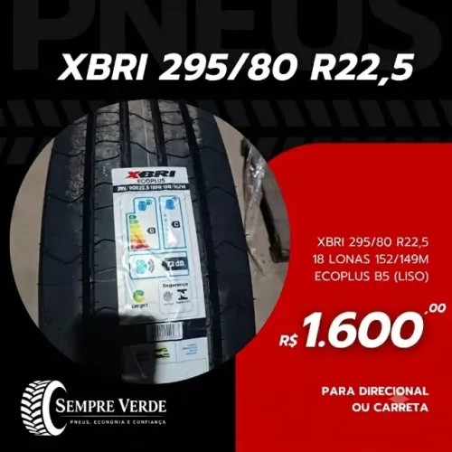 Pneu Xbri 295/80 R22.5 18pr 152/149m Ecoplus B5