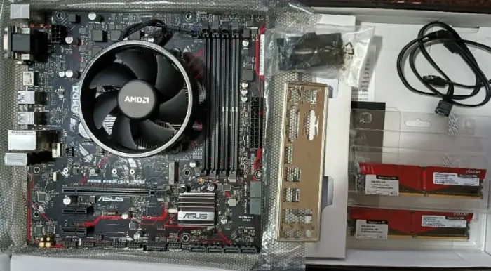 Kit Placa Asus Prime B450m-gaming/br+ryzen5 5600g+16gb3200