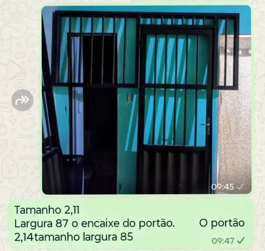 Portão de frente de casa