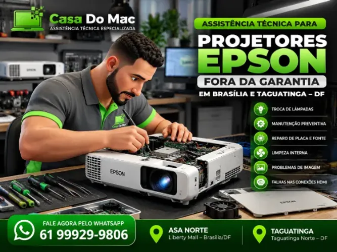 Assistência Técnica Projetor Epson Fora da Garantia Brasília DF