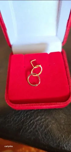 Argola de ouro nova
