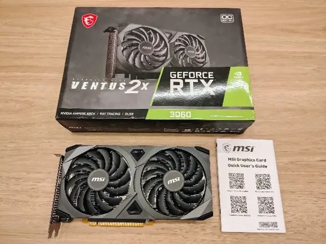 Placa de Vídeo GeForce RTX 3060 12gb Msi Ventus 2X