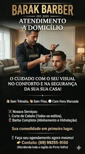 Barbearia ? a domicílio ?