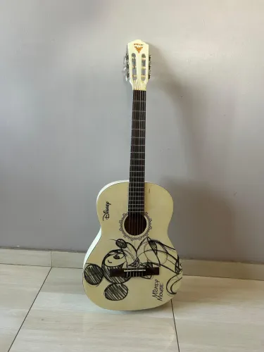 Violão Acústico Mickey Grafite Oficial Disney