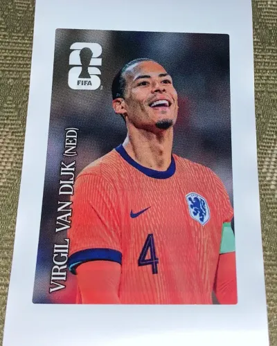 Figurinha Copa do Mundo FIFA 26 / Coca-Cola - Virgil Van Dijk NED (original)