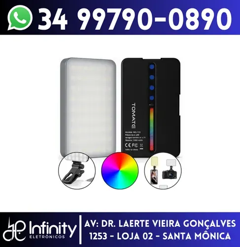 Luz de Selfie Portatil Ring Light Celular Camera