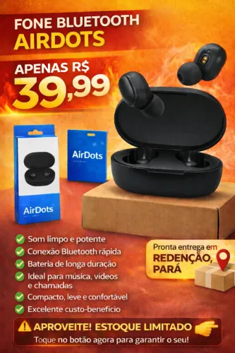 Fone Bluetooth Novo ? Pronta Entrega em Redenção PA