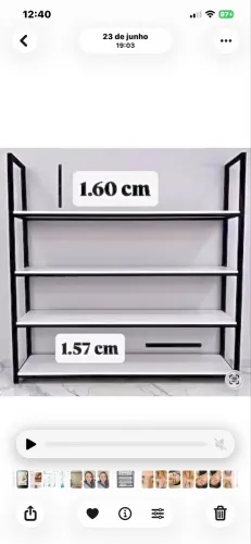 Vendo armário/estante para lojas de roupas