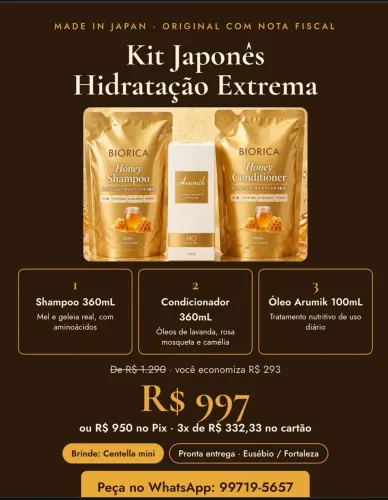 Kit japonês capilar