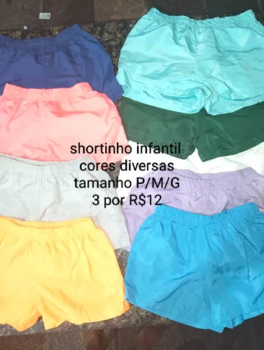 Bazar de shortinho infantil 