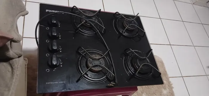 Vendo Cooktop 04 bocas Continental Vidro Temperado