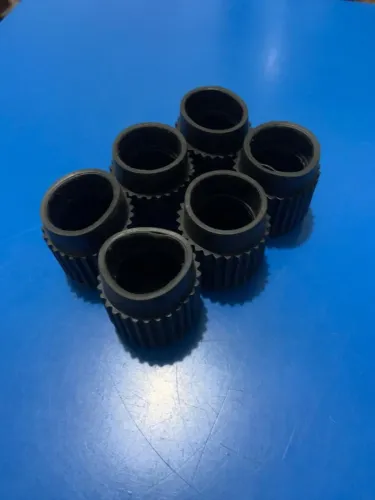 Kit com 6 ponteiras de borracha sapatas para equipamentos de academia