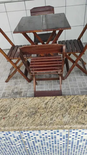 jogos de mesas 60x60 R$ 250,00 cada