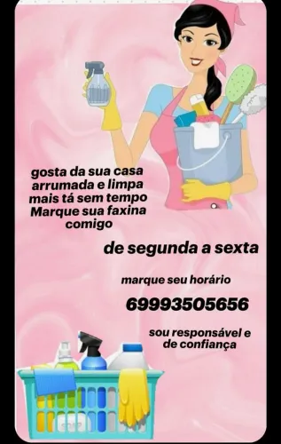 Serviços de limpeza Faxina e Organização
