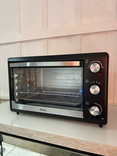 Forno Elétrico Philco 44L Preto e Inox - 110v Perfeito Estado