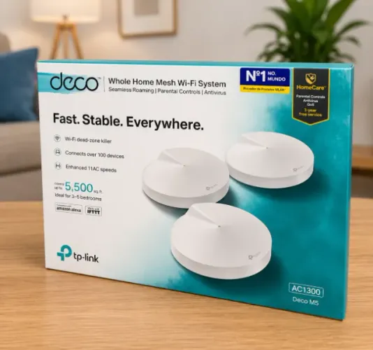 TP-Link Deco M5 AC1300 Wireless 400 MBPS (3 Pack) - Branco