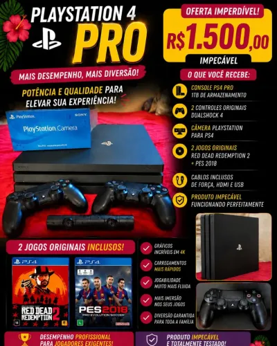 PlayStation 4 Pro Completo