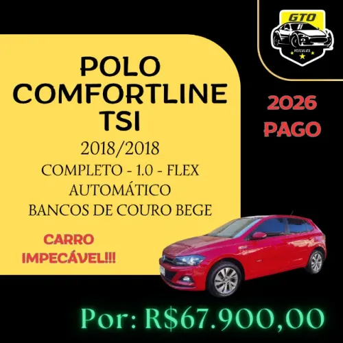 Volkswagen Polo Comfort. 200 TSI 1.0 Flex 12V Aut. 2018