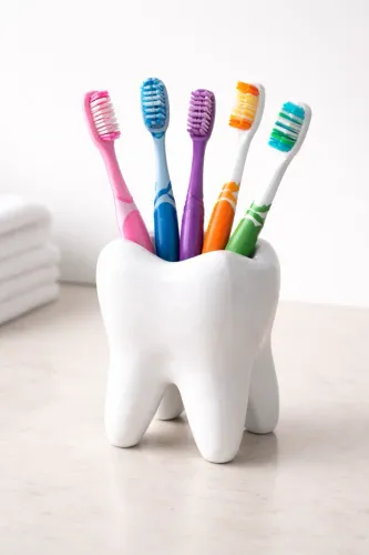 Porta objeto em formato de dente
