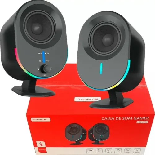 Caixa De Som Tomate Mts-2038 70w Rms Bluetooth Gamer Rgb Led