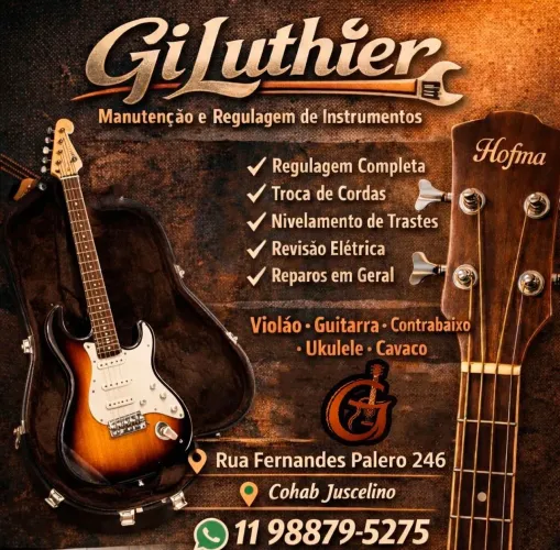 GilLuthier Manutenção e cuidado com seu instrumento