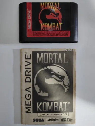 Mortal Kombat Tec Toy para Mega Drive original com manual