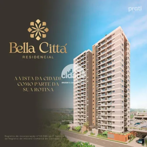 Apartamento residencial 1 suíte com 1 vaga no Bairro Canadá, Cascavel/PR