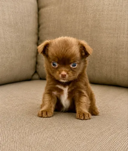 Chihuahua machinho pelo longo