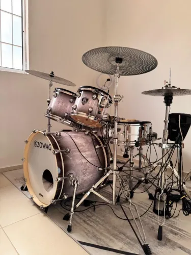 BATERIA A2E COMPLETA - ZOWAG Z5 BIRCH + ROLAND TD-11 + PRATOS ELETRÔNICOS