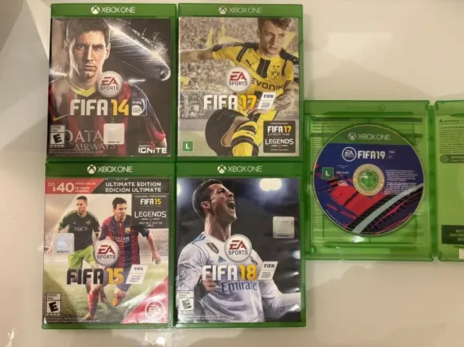 Lote FIFA Xbox One - 5 Jogos Originais