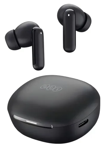 Fone QCY N30 ANC Bluetooth 5.4 Cancelamento De Ruído IPX4 Cor Preto